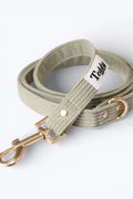 Kaki riem rib fluweel