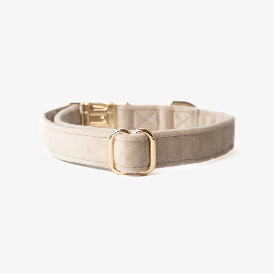 Zand fluwelen halsband