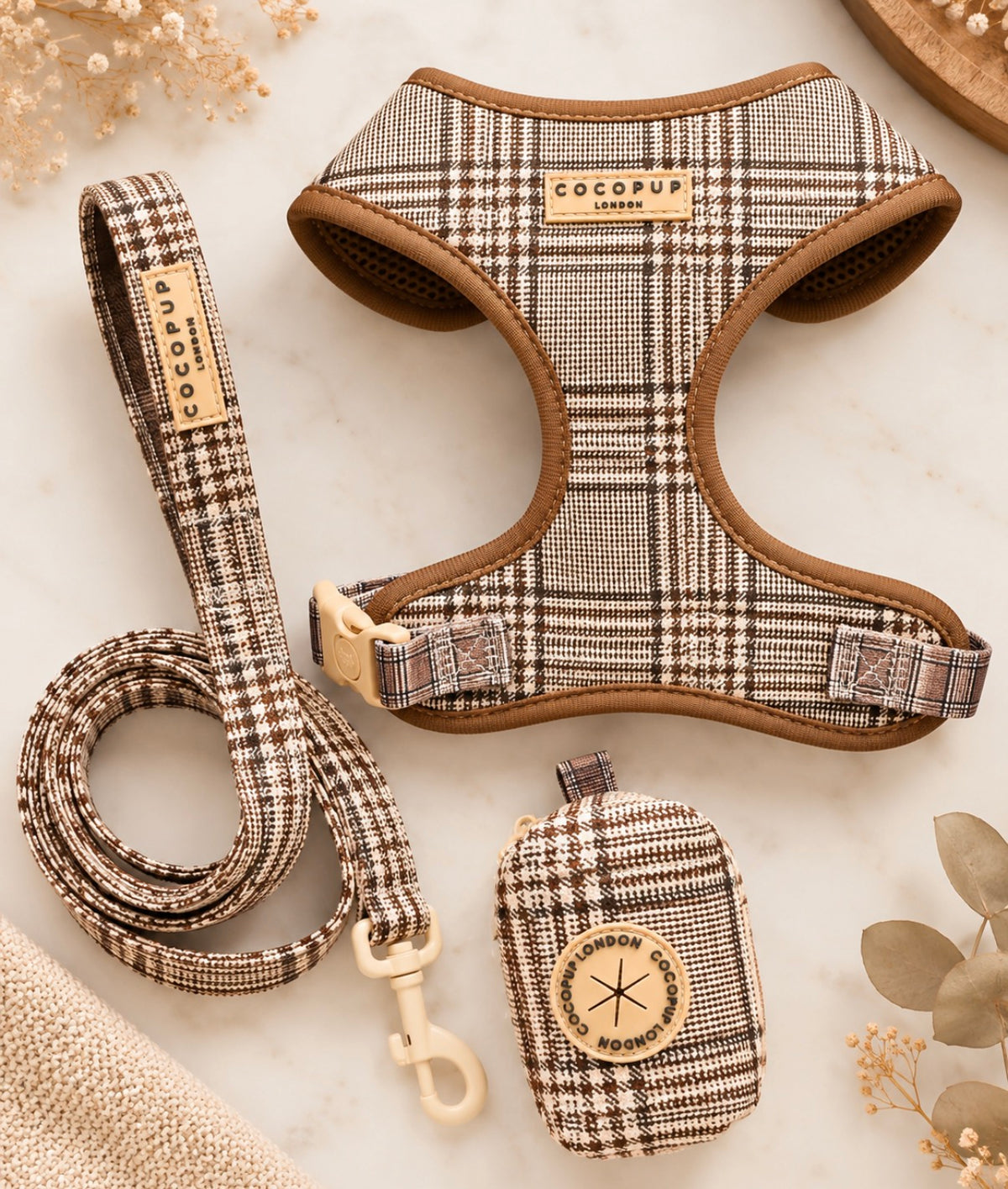 Cocopup plaid set