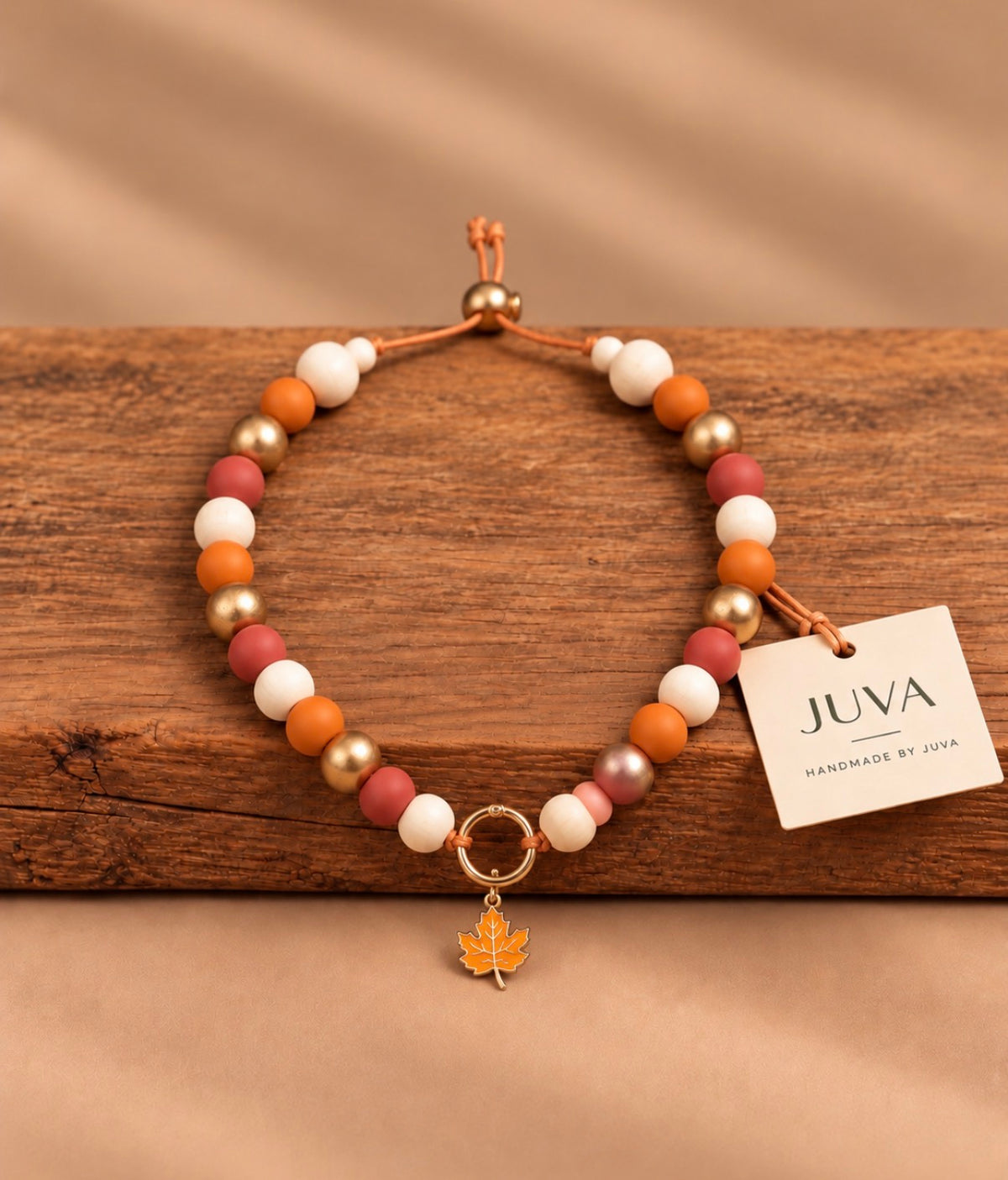 Handgemaakte ketting golden autumn
