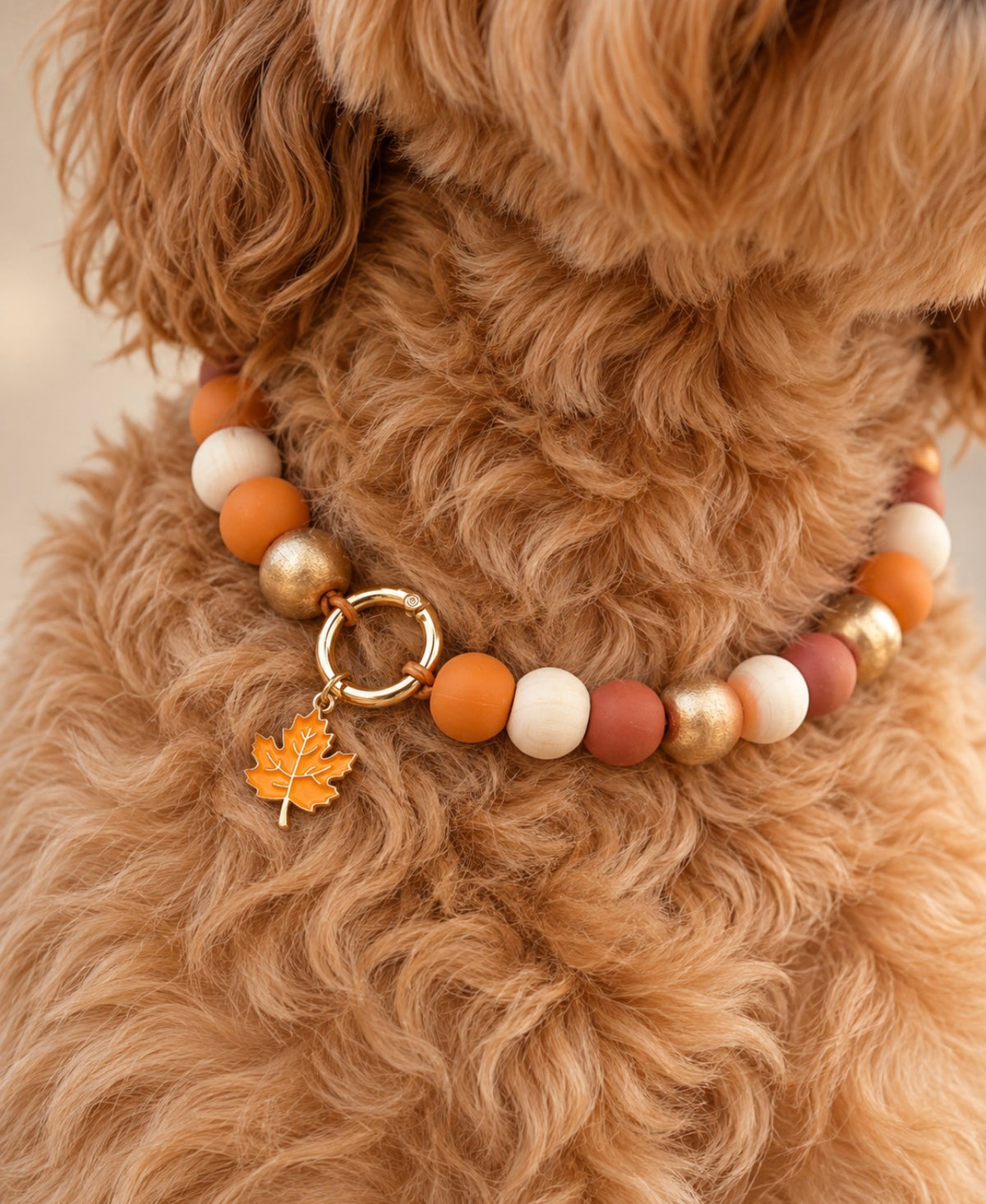 Handgemaakte ketting golden autumn