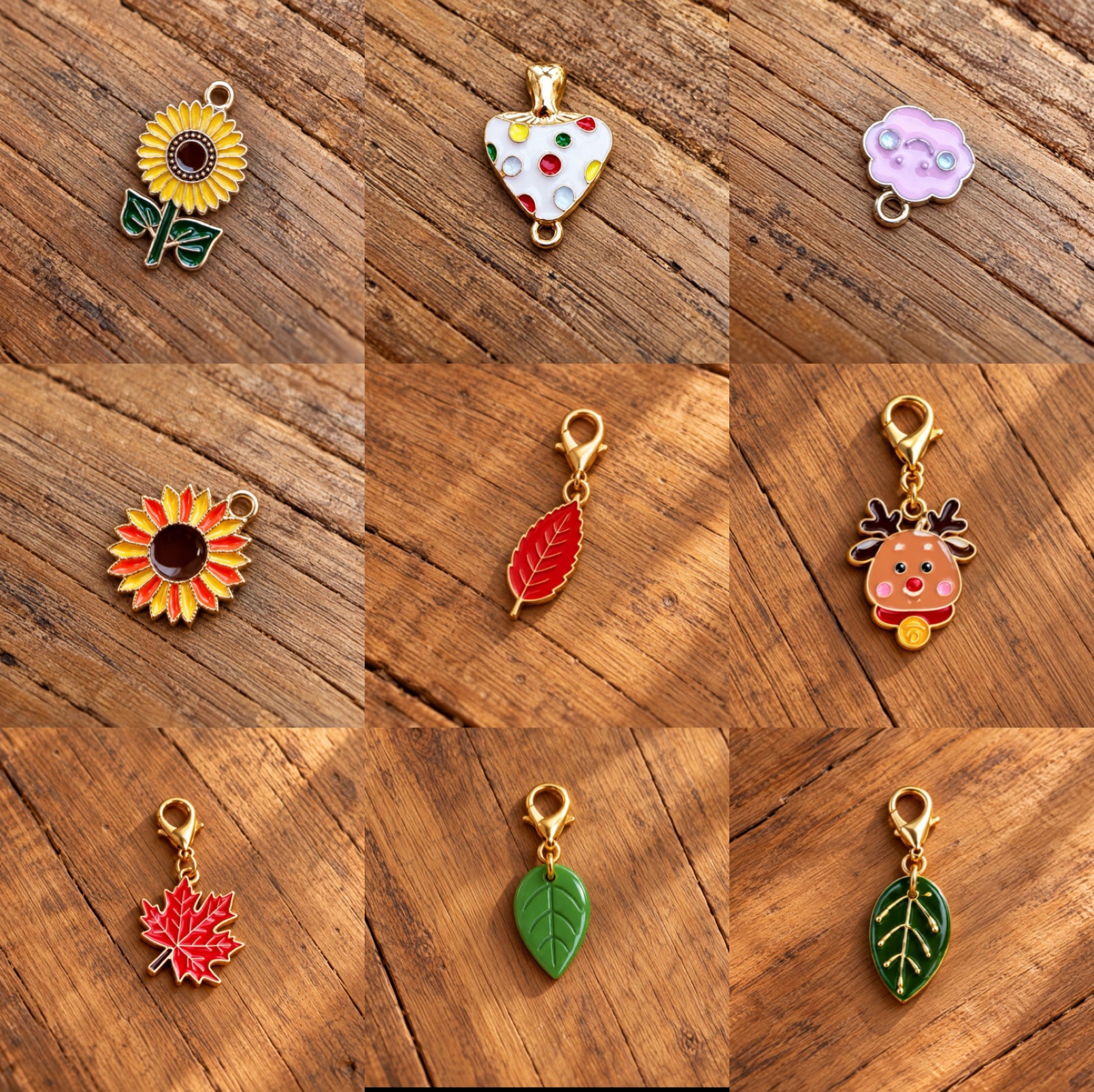 Handgemaakte ketting golden autumn