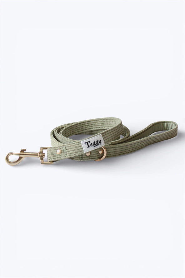 Kaki riem rib fluweel